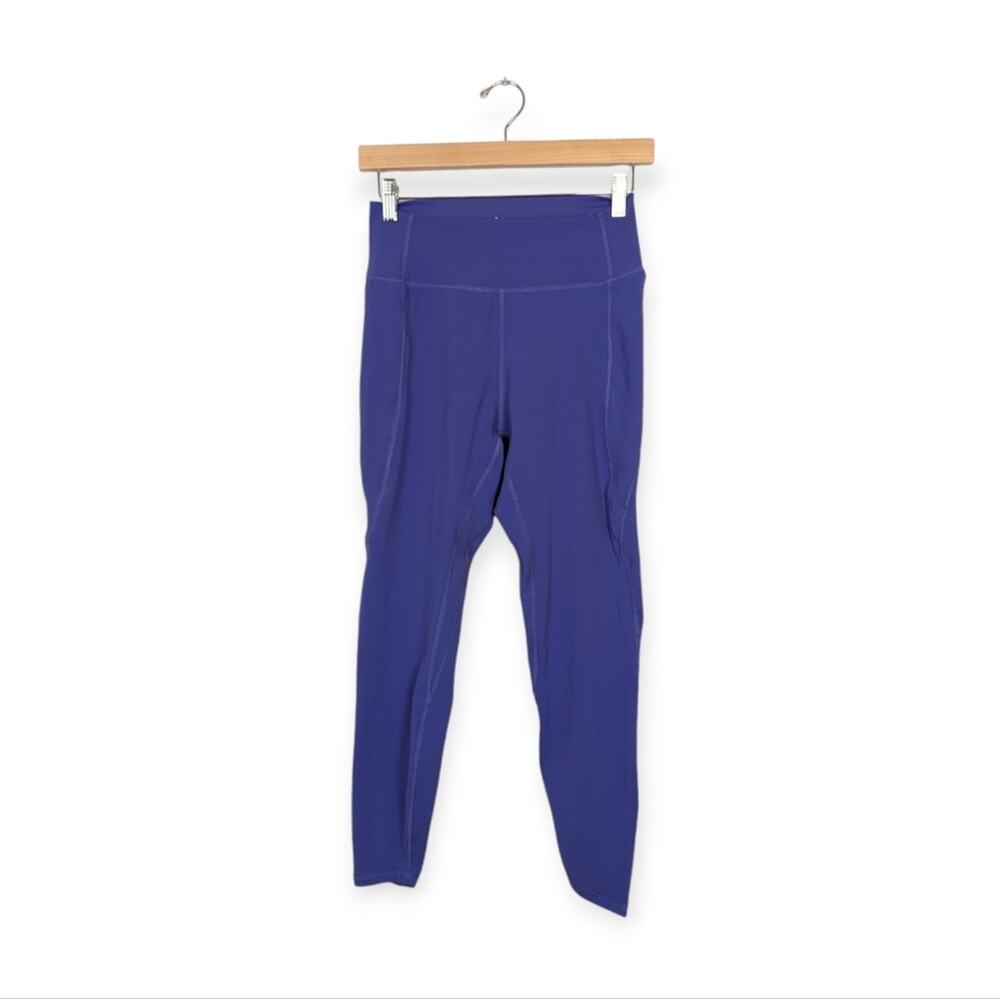 Ododos Blue Purple High Waist Athletic Yoga Leggings Size M